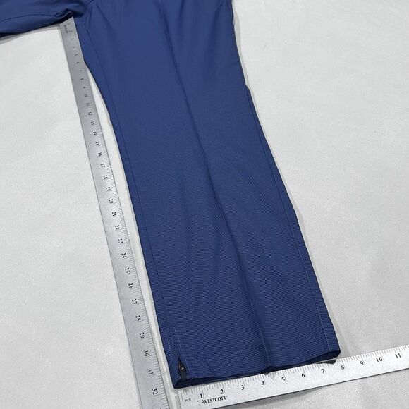 Bonobos Golf Pants Men Blue Straight Fit Micro Houndstooth‎ Zip Ankle Size 40X32 - Picture 12 of 13